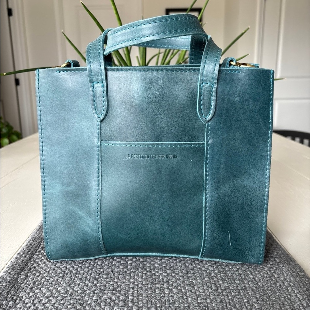 PLG Classic Lola Zip Crossbody Tote in Cowboy Jeans
